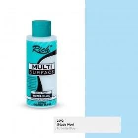 Rich Multi Surface Akrilik Boya 120 Cc Gözde Mavi Mls-120-2292