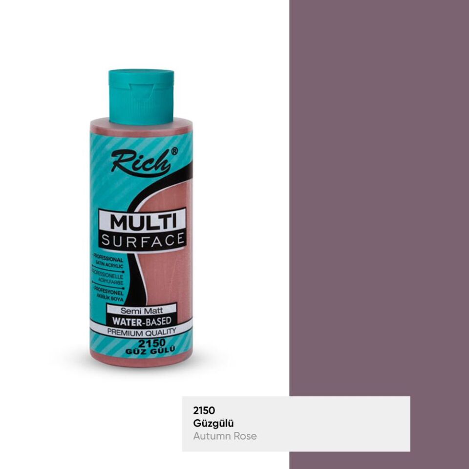 Rich Multi Surface Akrilik Boya 120 Cc Güz Gülü Mls-120-2150