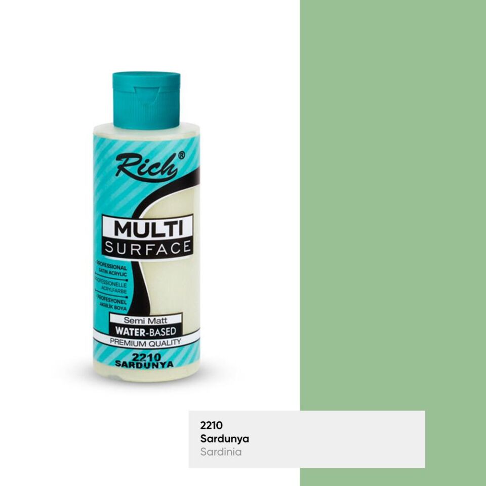 Rich Multi Surface Akrilik Boya 120 Cc Sardunya Mls-120-2210