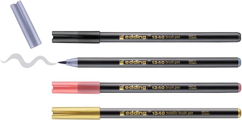 Edding Fırça Uçlu Kalem 4'lü Set (e-1340) Ed1340k499
