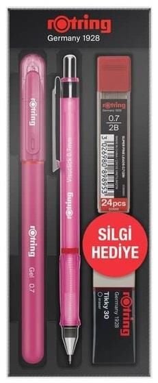 Rotring  Visuclick + Jel Okul Seti - 0.7 Mm Pembe Vkj07-p