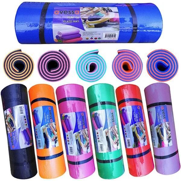 Avessa Pilates Matı 60x180 Cm 10 Mm Siyah-pembe Plm-10
