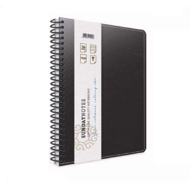 Gıpta Defter A4 140 Yp. Çizgili Deri Kapak Spiralli Sunday Notes 3-5044000-2011