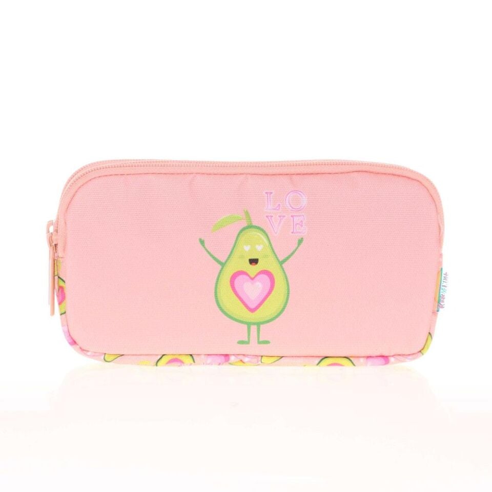 Kaukko Kıds&love 3 Bölmeli Kalem Çantası (aynalı-taşlı Avocado) L8096