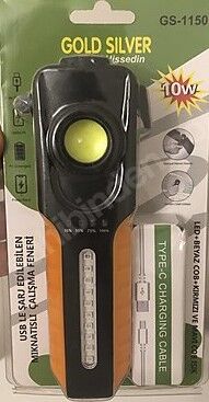 Gold Silver Gs-1150 Mıknatıslı Powerbanklı Fener