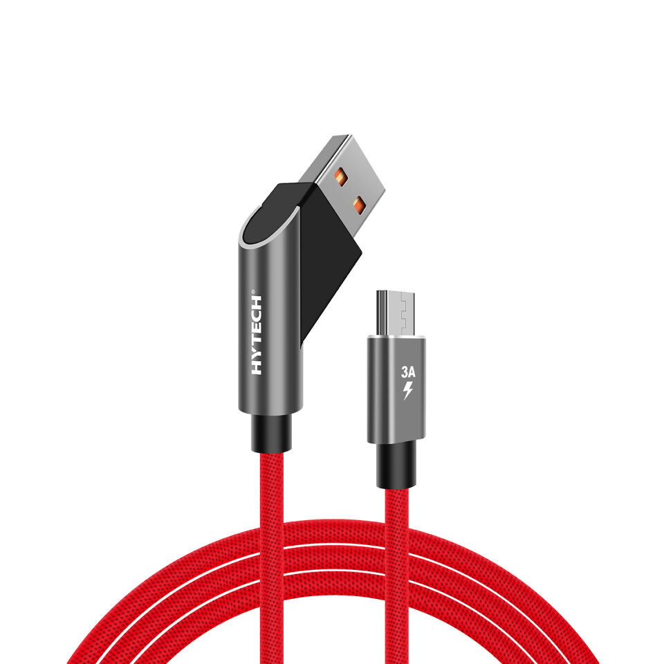 Hytech Hy-x215 3a Micro Usb 1m Kırmızı Data + Sarj Kablosu