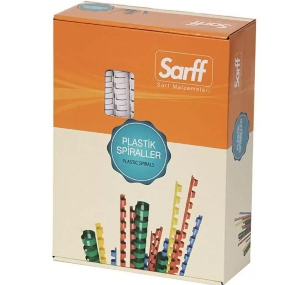Sarff Plastik Spiral 14 Mm Beyaz 100'lü Paket 15312029