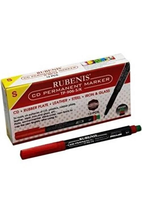 Rubenis Asetat Kalemi Silgili Medium ( M ) Kırmızı Tp-905