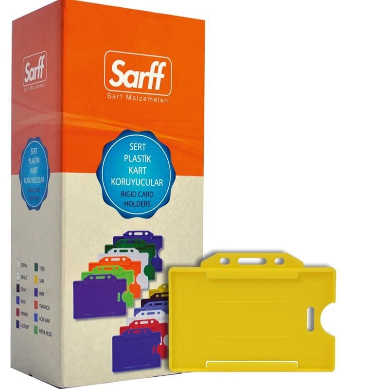 Sarff Kart Muhafaza Kabı Yatay 50'li Sarı 15323017