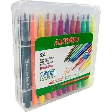 Alpino Keçeli Kalem 24'lü Fırrça Uçlu Ar-001097