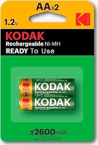 Kodak Pil Şarjlı Kalem 2'li Aa 2600 Mah Ni-mh 30955080