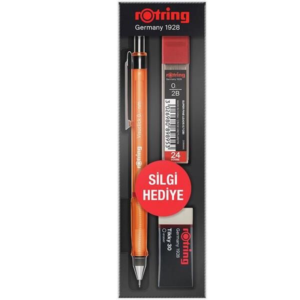 Rotring Okul Seti Visuclick Min Silgi 0.5 Mm Turuncu Ro-vk05