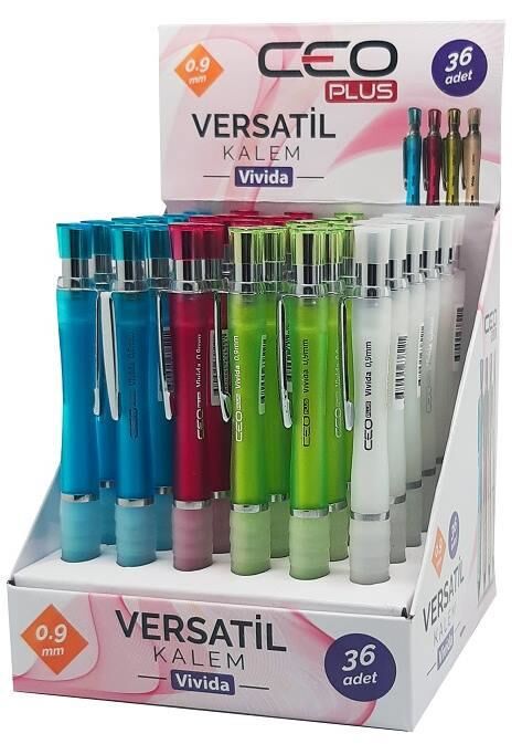 Ceo Versatil Kalem Şeffaf Renkli Gövde 0.7mm Vr0001