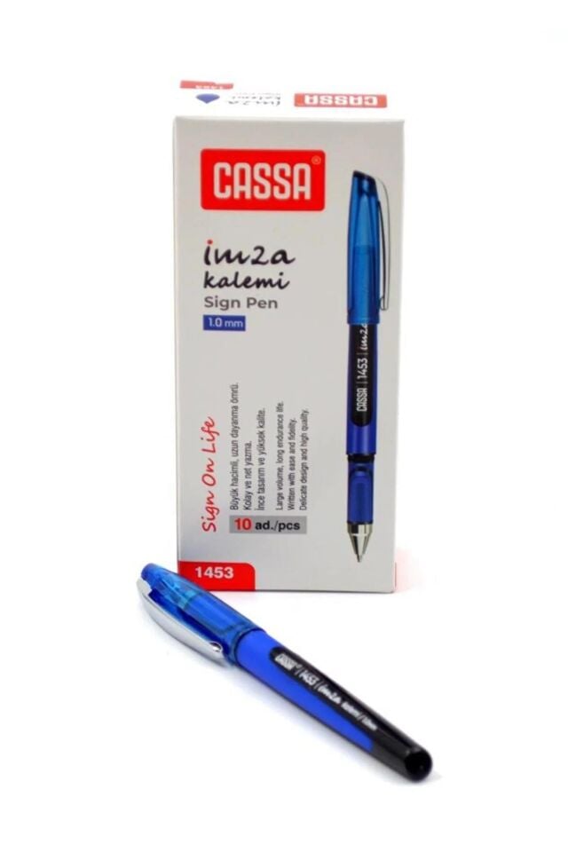 Cassa İmza Kalemi 1.0 Mm Mavi 1453