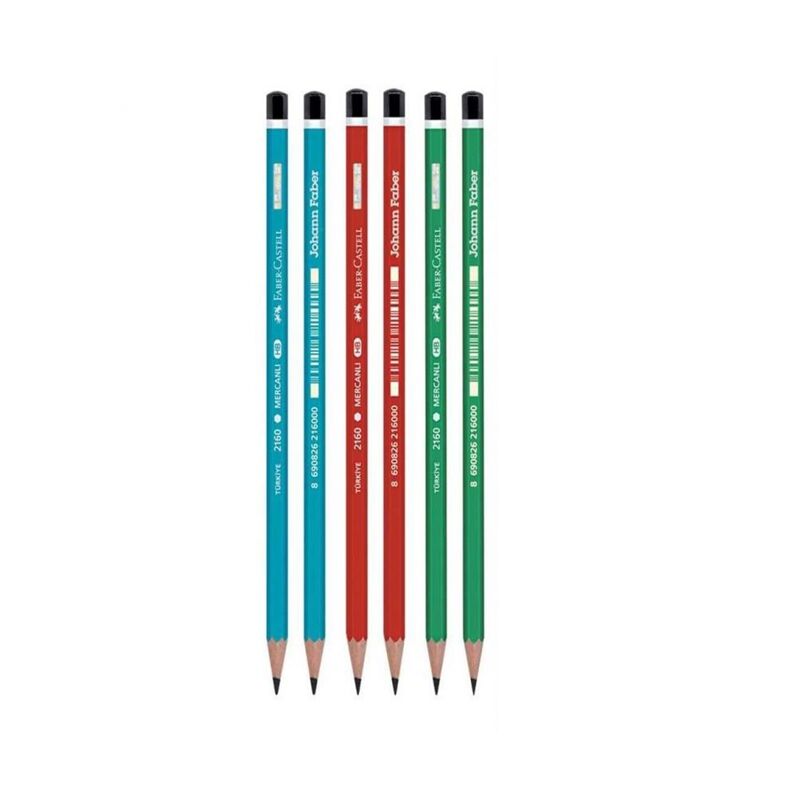 Faber Castell Köşeli Mercanlı Kurşun Kalem 2160