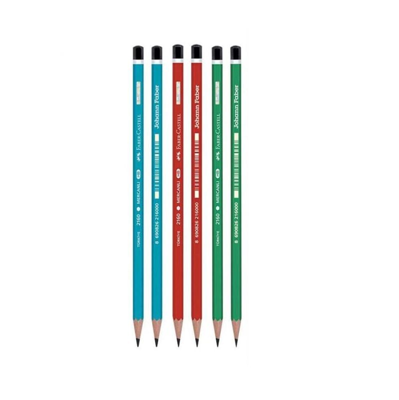 Faber Castell Köşeli Mercanlı Kurşun Kalem 2160