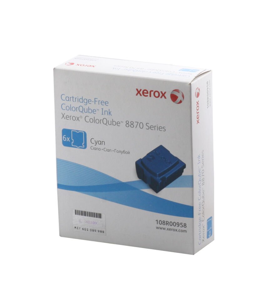 Xerox 108r00958 Phaser 8870-8880 Genuine Solid Ink Cyan Mavi 6 Stick