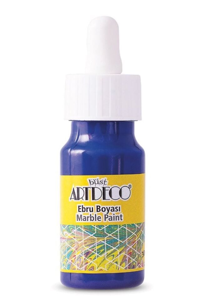 Artdeco Ebru Boyası 30ml Damlalıklı Mavi 10 Lv-y-016b-10