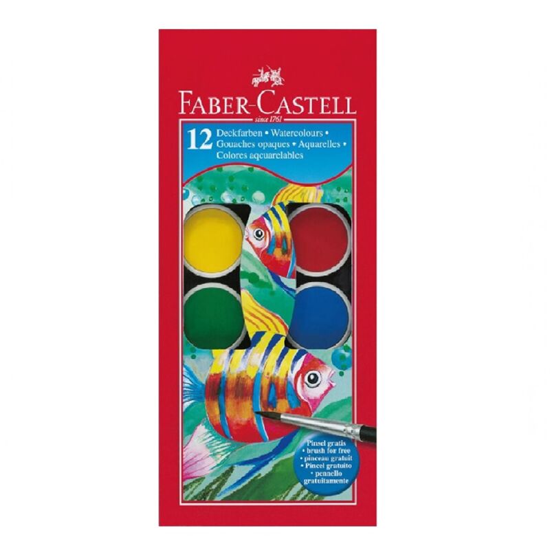 Faber Castell Sulu Boya 12'li Büyük Boy 2916