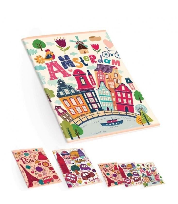 Keskin Color Defter A5 60 Yp. Çizgili Pp Kapak Pattern 326561-99