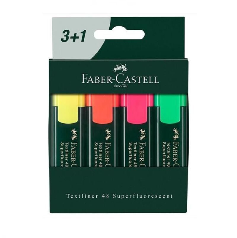 Faber Castell Fosforlu Kalem 48 4'lü Set 816