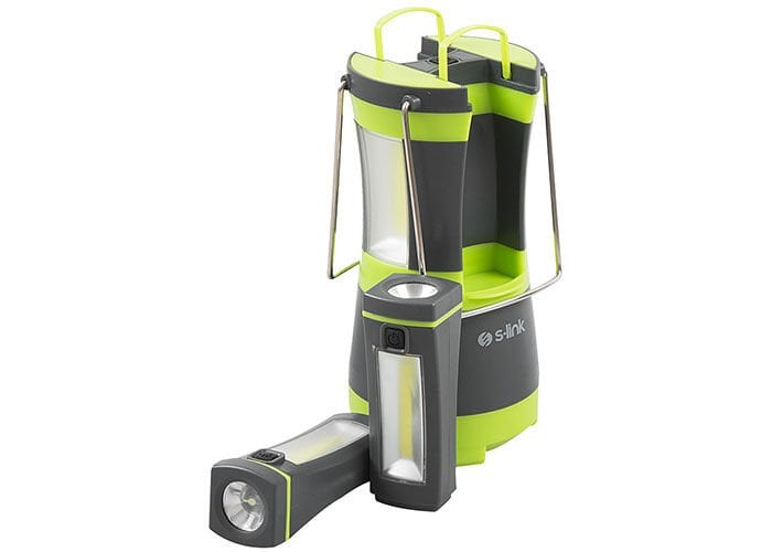 S-link Sl-8701 Yeşil 2-2w Ayrılabilir Mini El Feneri Led Kamp Feneri