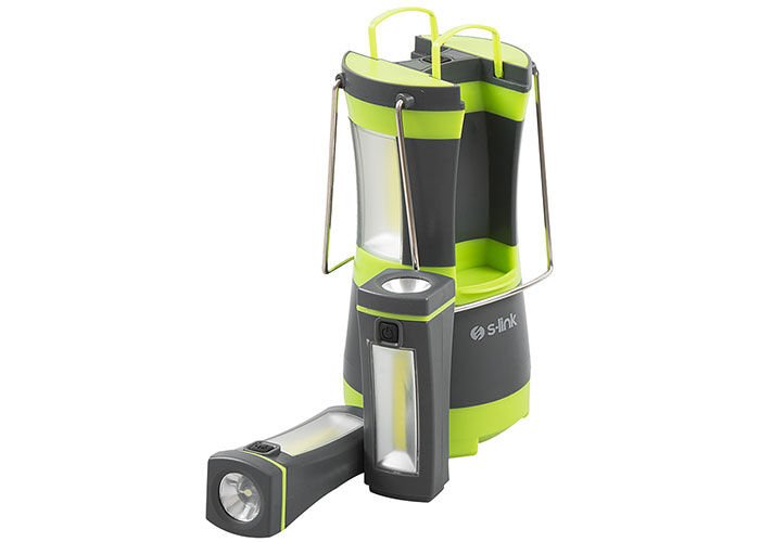 S-link Sl-8701 Yeşil 2-2w Ayrılabilir Mini El Feneri Led Kamp Feneri