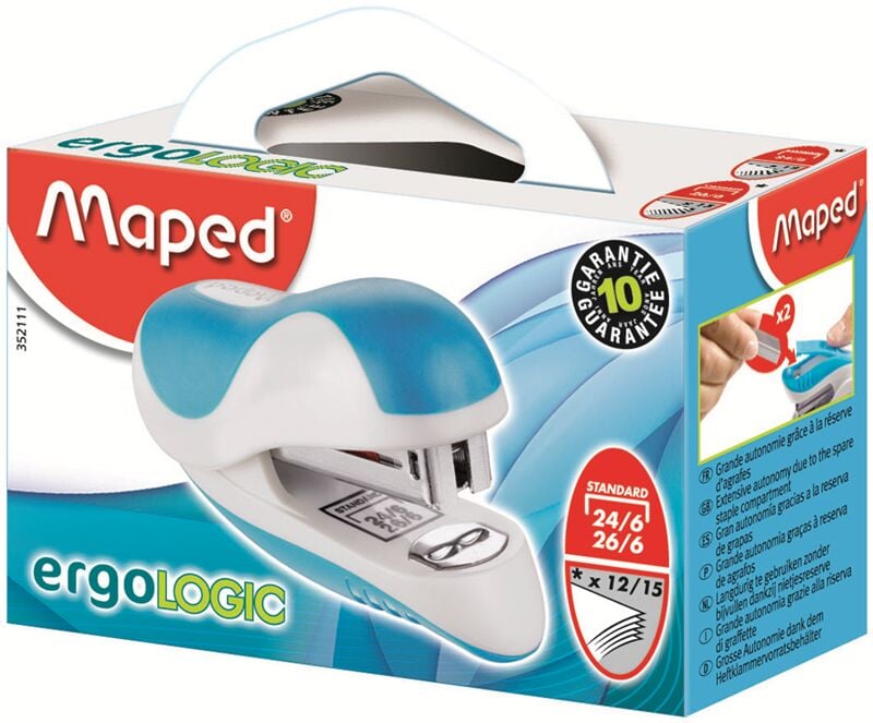 Maped Zımba Makinası 24/6 Ergologıc 15 Sayfa Mini 352111