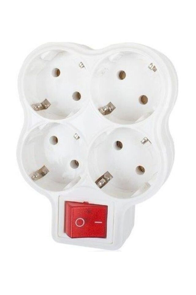 Fetih 107-04 4lü Anahtarlı Yonca Priz