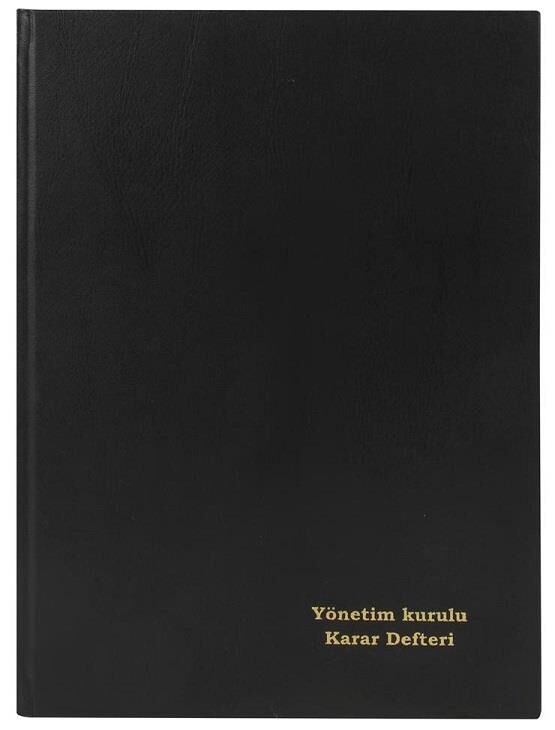 Dilman Yönetim Kurul Karar Defteri Ciltli 22,5x32 96 Yp Numaralı