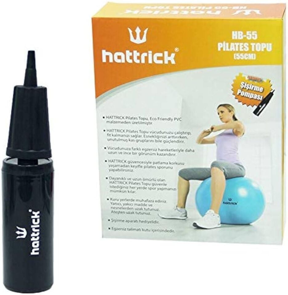 Hattrick Pilates Topu 55 Cm Şişirme Pompalı Hb-55