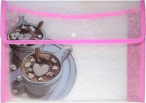 Bruno Visconti Çıtçıtlı Zarf Dosya Güçlendirilmiş Kenarlar A4 Sıcak Çikolata 14-030/06