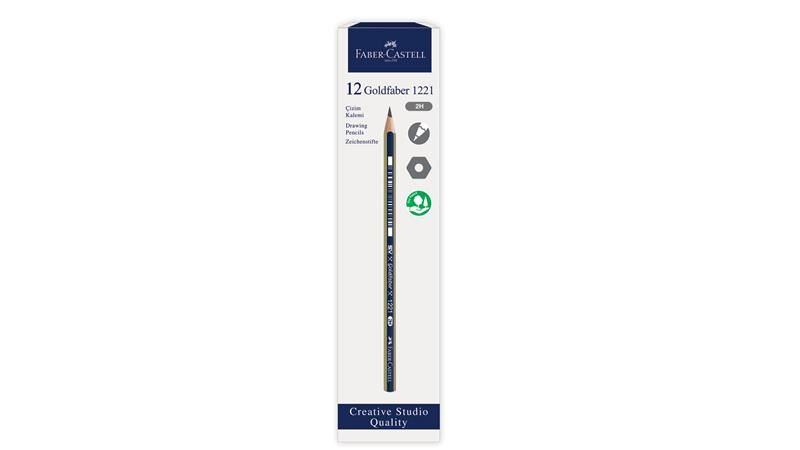 Faber Castell 2h Goldfaber 1221 Dereceli Kalem 16113
