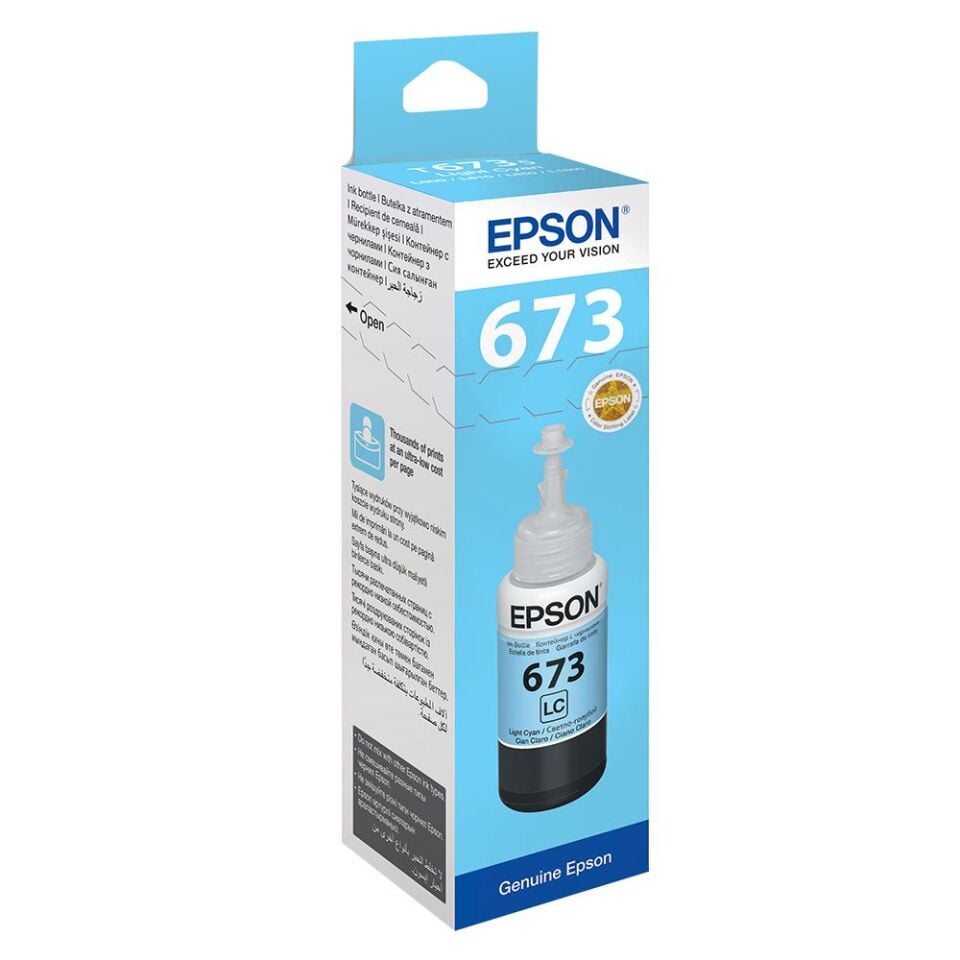 Epson T6735 Light Cyan Açık Mavi Şişe Mürekkep T67354a