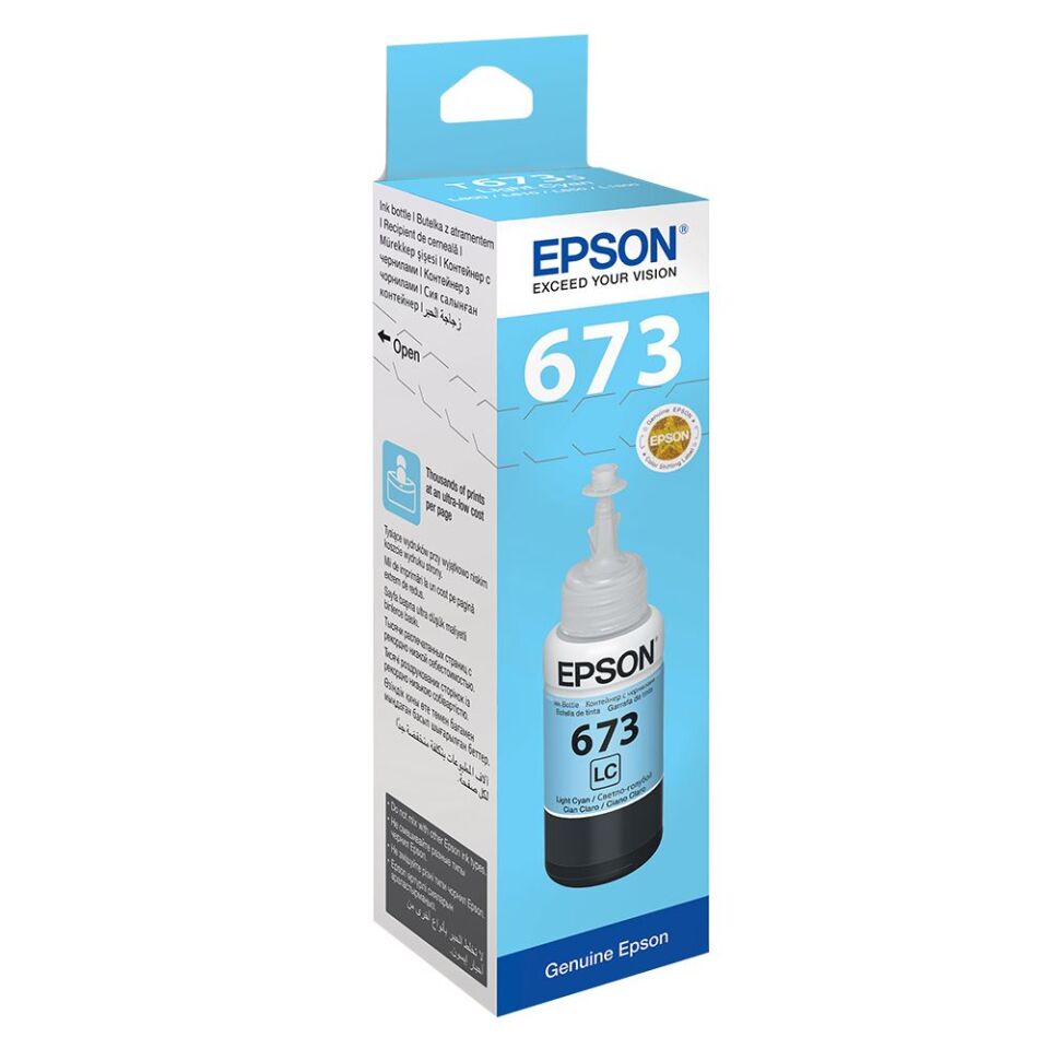 Epson T6735 Light Cyan Açık Mavi Şişe Mürekkep T67354a