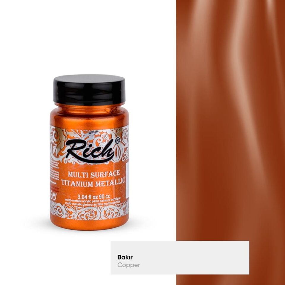 Rich Multı Surface Tıtanıum Metalik 90 Cc Bakır Ttm-090-2534