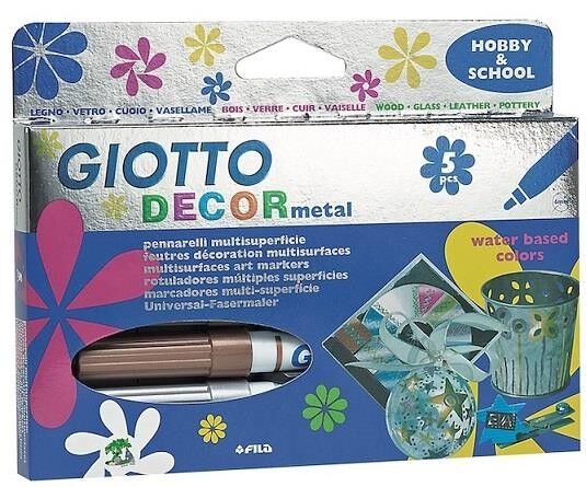 Gıotto Decor Metalik Boya Askılı 5 Li F453100
