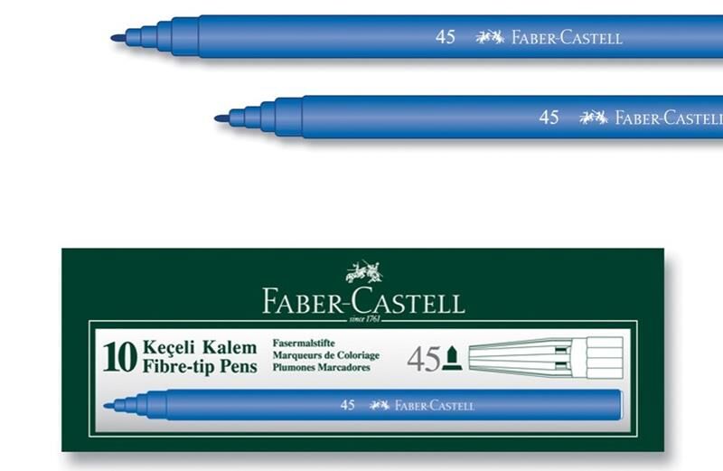 Faber Castell Keçeli Kalem 45 Mavi 893