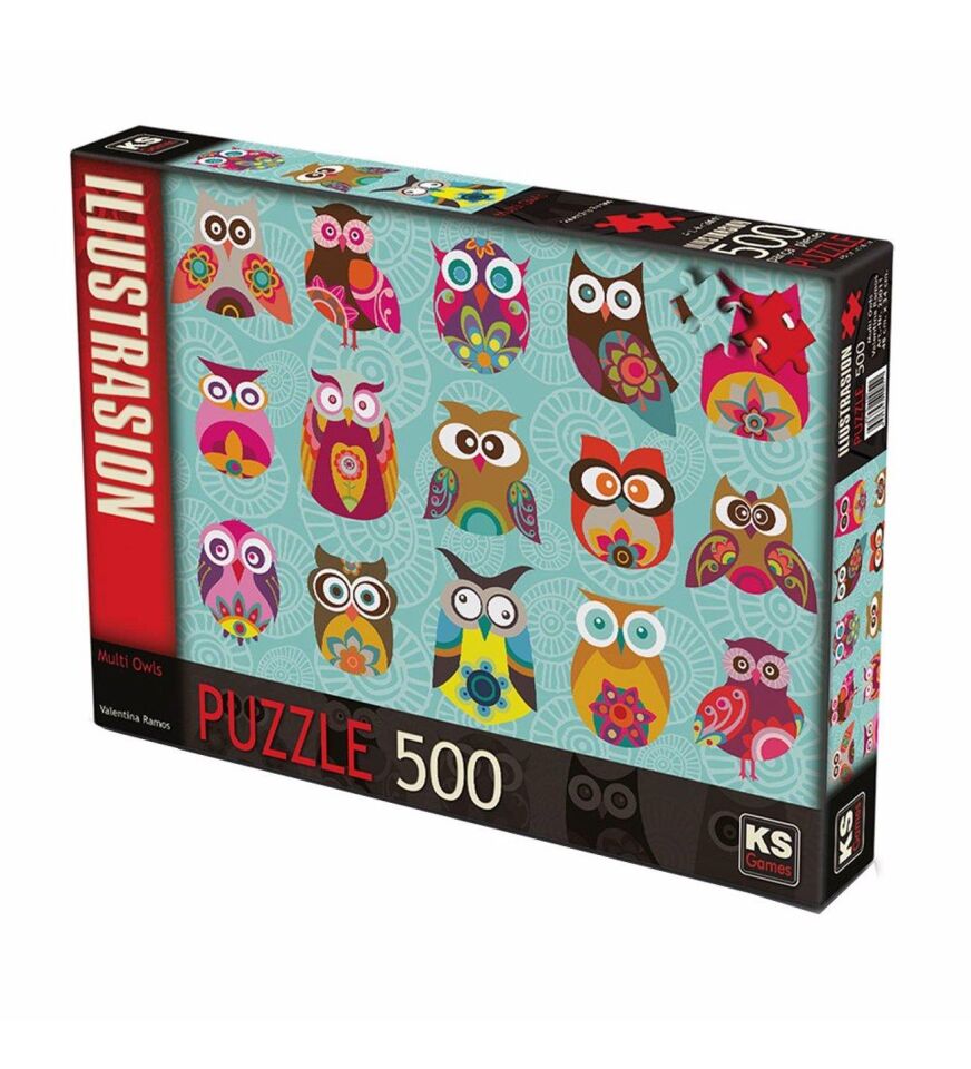 Ks Games Puzzle 500 Parça Multi Owls 20011