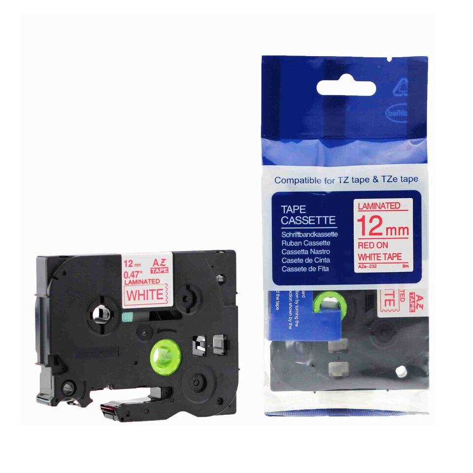 Krt-muadil Aze-232 12 Mm Beyaz Üzerine Kırmızı Lamina 8 Metre