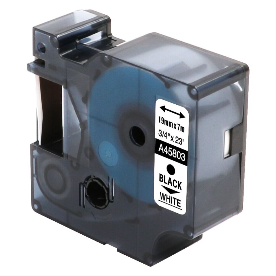 Dymo S0720930 D1 Yedek Şerit, 24 Mm X 7 Mt Beyaz- Siyah 53713