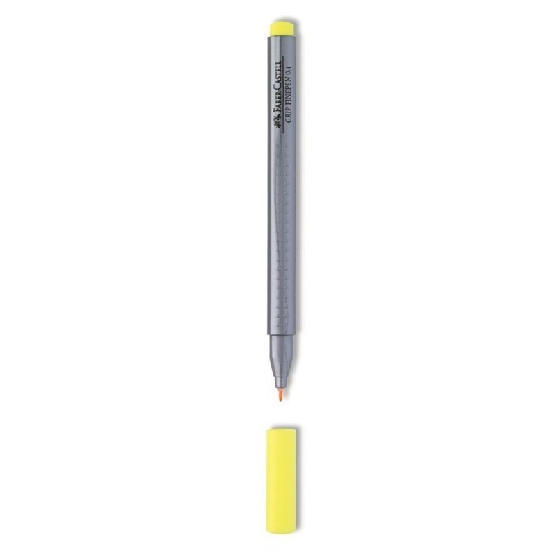 Faber Castell Keçe Uçlu Kalem Grıp Finepen 0,4 Mm Krom Sarısı 677
