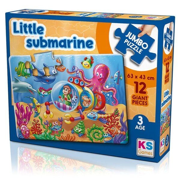 Ks Games Jumbo Puzzle 12 Parça Little Submarine Jp-31006