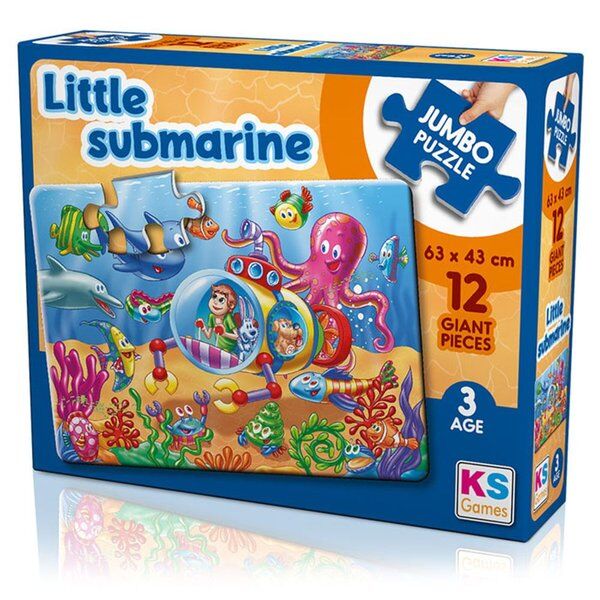 Ks Games Jumbo Puzzle 12 Parça Little Submarine Jp-31006