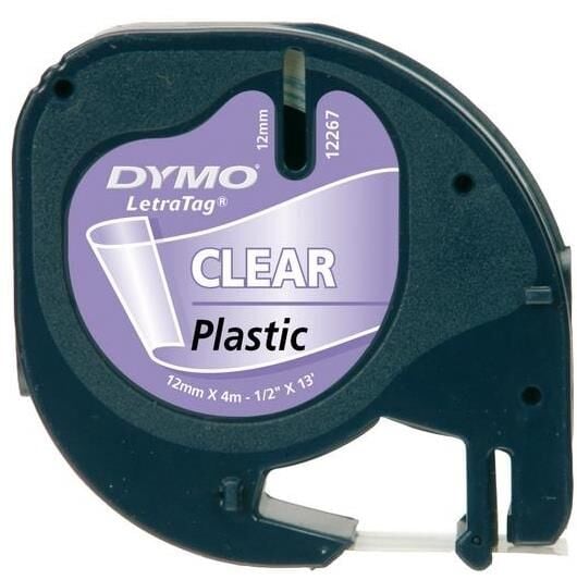 Dymo Letratag Plastik Şerit ( 12 Mm X 4 Mt ) Şeffaf (12268) Dy-0721530