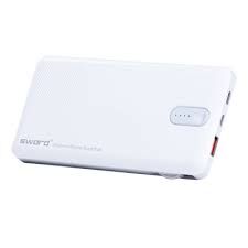 Sword 10p03 Beyaz-gray Triple Powerbank 10.000mah Kendinden Kablolu