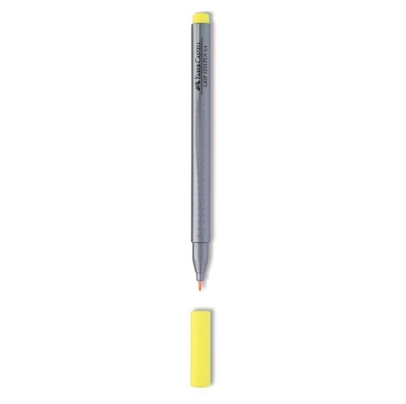Faber Castell Keçe Uçlu Kalem Grıp Finepen 0,4 Mm Sarı 678