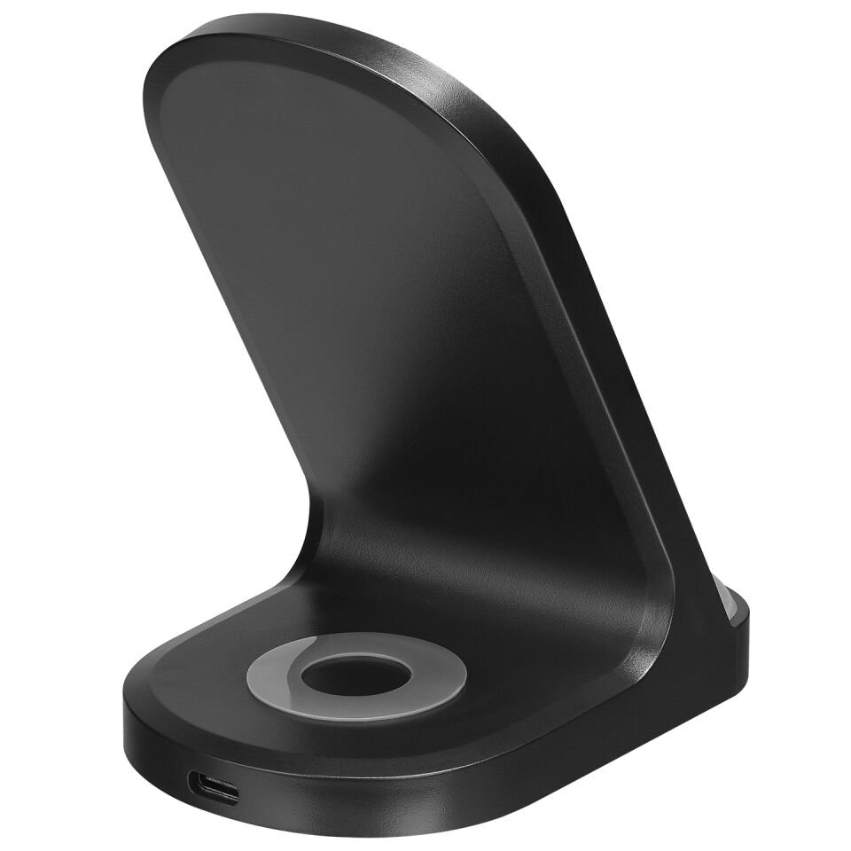 S-link Sl-cw05 Mobil Telefon Uyumlu 15w Led Logo Prm Siyah Kablosuz Şarj Cihazı