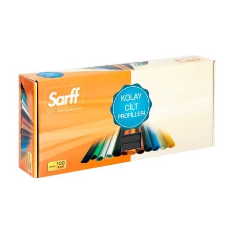 Sarff Profil Oval Sirtlik 6 Mm 100'lü Siyah 15203003