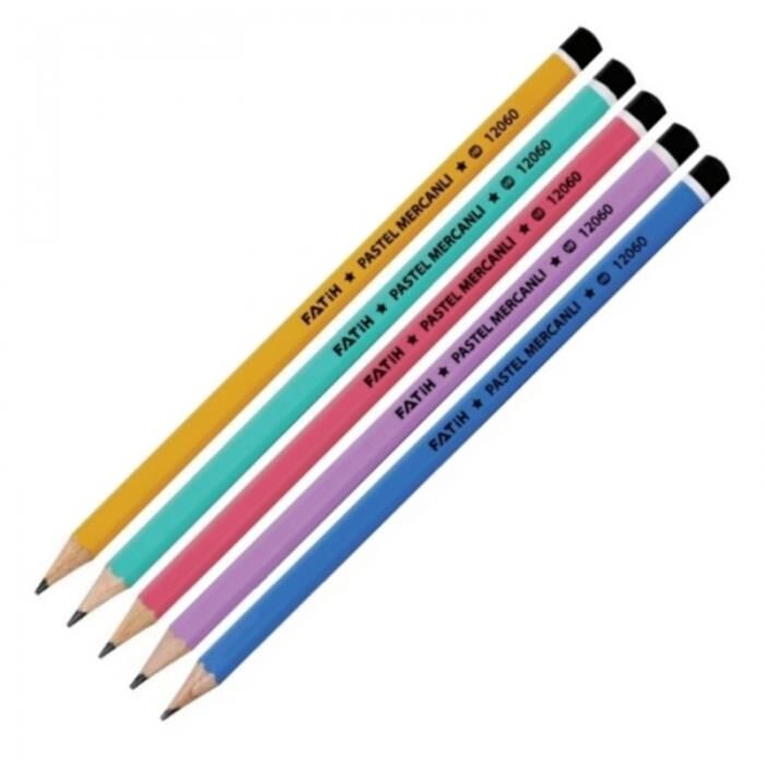 Fatih Kurşun Kalem Mercanlı Pastel Köşeli Fa-12060